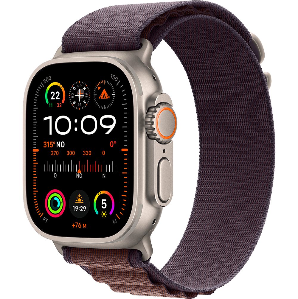 Apple Watch Ultra 2 GPS + Celular 49mm Caja Titanio Natural - Correa Loop Alpine Indigo (Mediana, muñecas de 145 a 190mm)