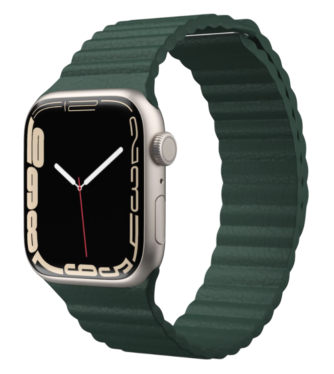 Correa Apple Watch 42/44/45mm Next One Leather Loop - Verde Hoja