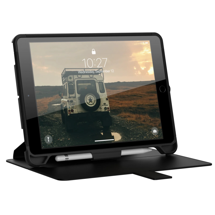 Funda Scout Folio negro iPad 10.2 (Gen 9ª 8ª y 7ª) Alta protección de UAG