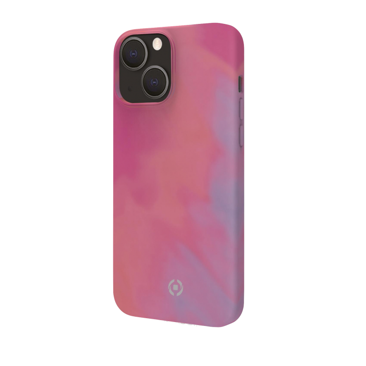 Funda iPhone 13 Celly Watercolor - Rosa