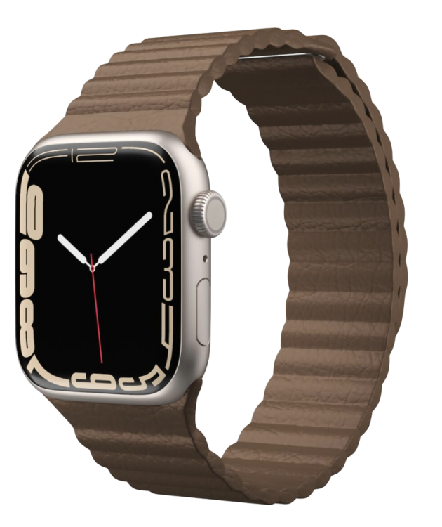 Correa Apple Watch 42/44/45mm Next One Leather Loop - Marrón