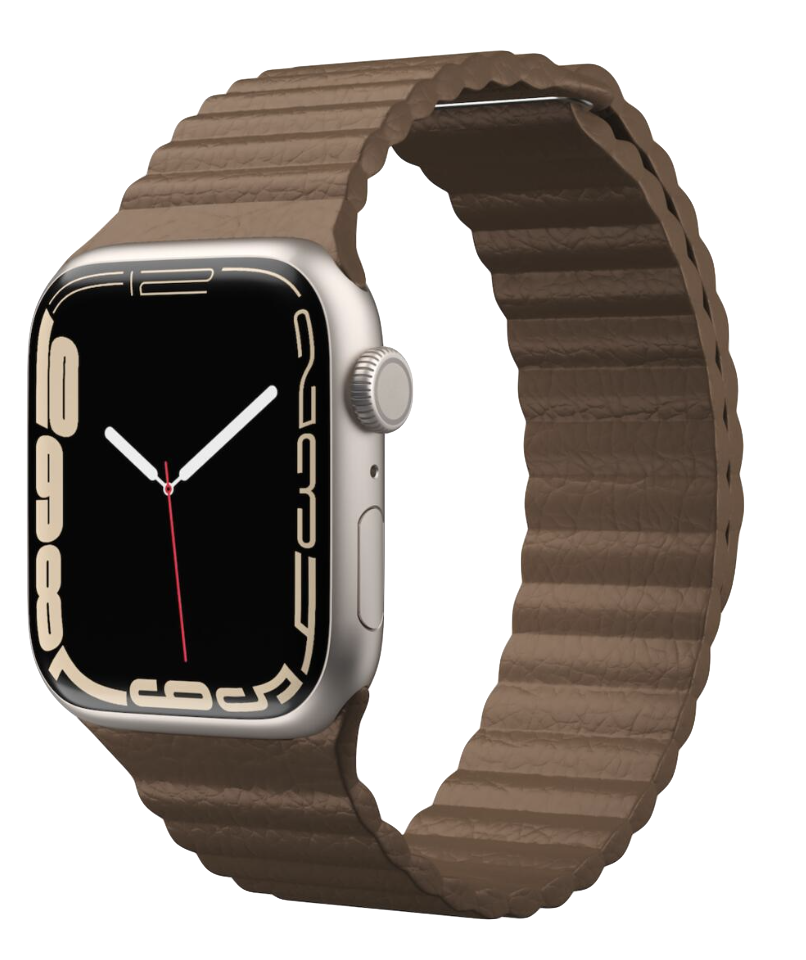 Correa Apple Watch 42/44/45mm Next One Leather Loop - Marrón