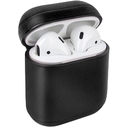 Funda Piel Airpods UNIQ Terra - Negro (Dallas)