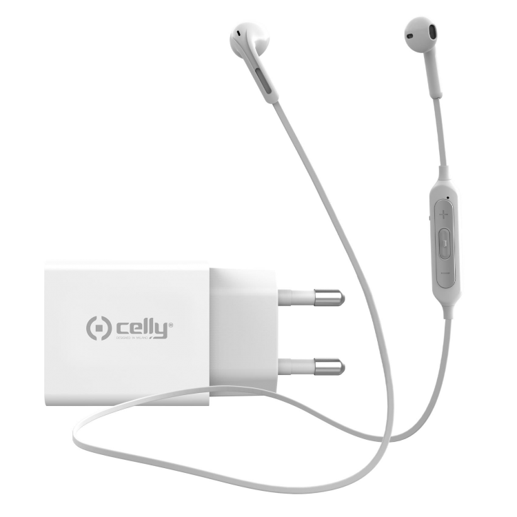 Cargador USB-C 18W + Auricular Inalámbrico Celly