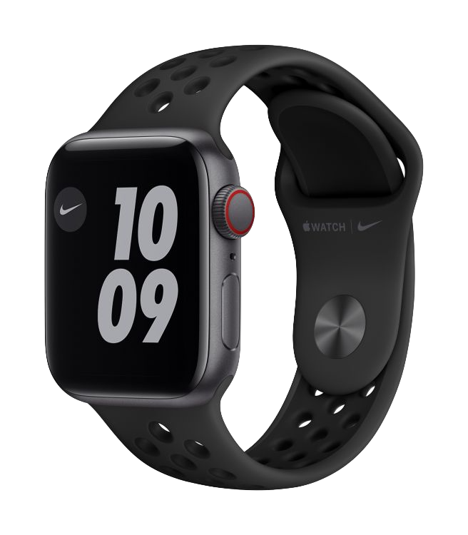 Apple Watch SE GPS + Cellular 40mm Aluminio Gris Espacial - Correa Nike deportiva Negra