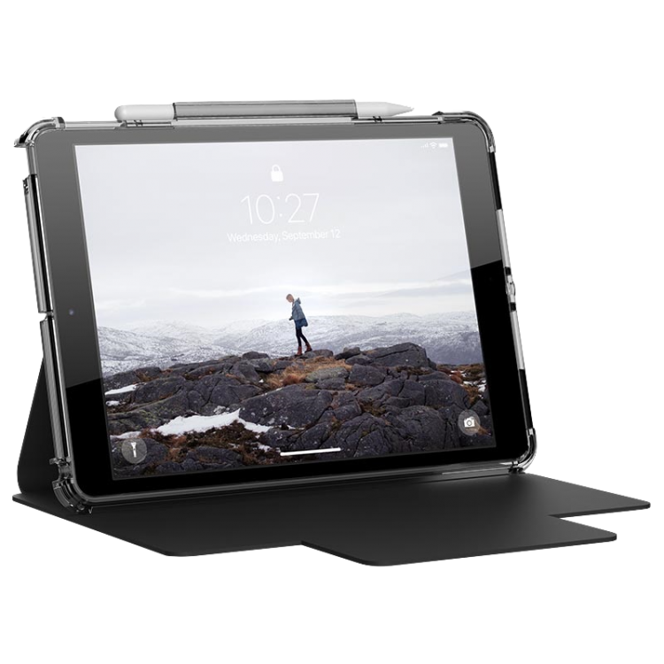 Funda Lucent Negro/Ice para iPad 10.2 Pulgadas (Gen 9ª 8ª y 7ª) Alta protección de UAG