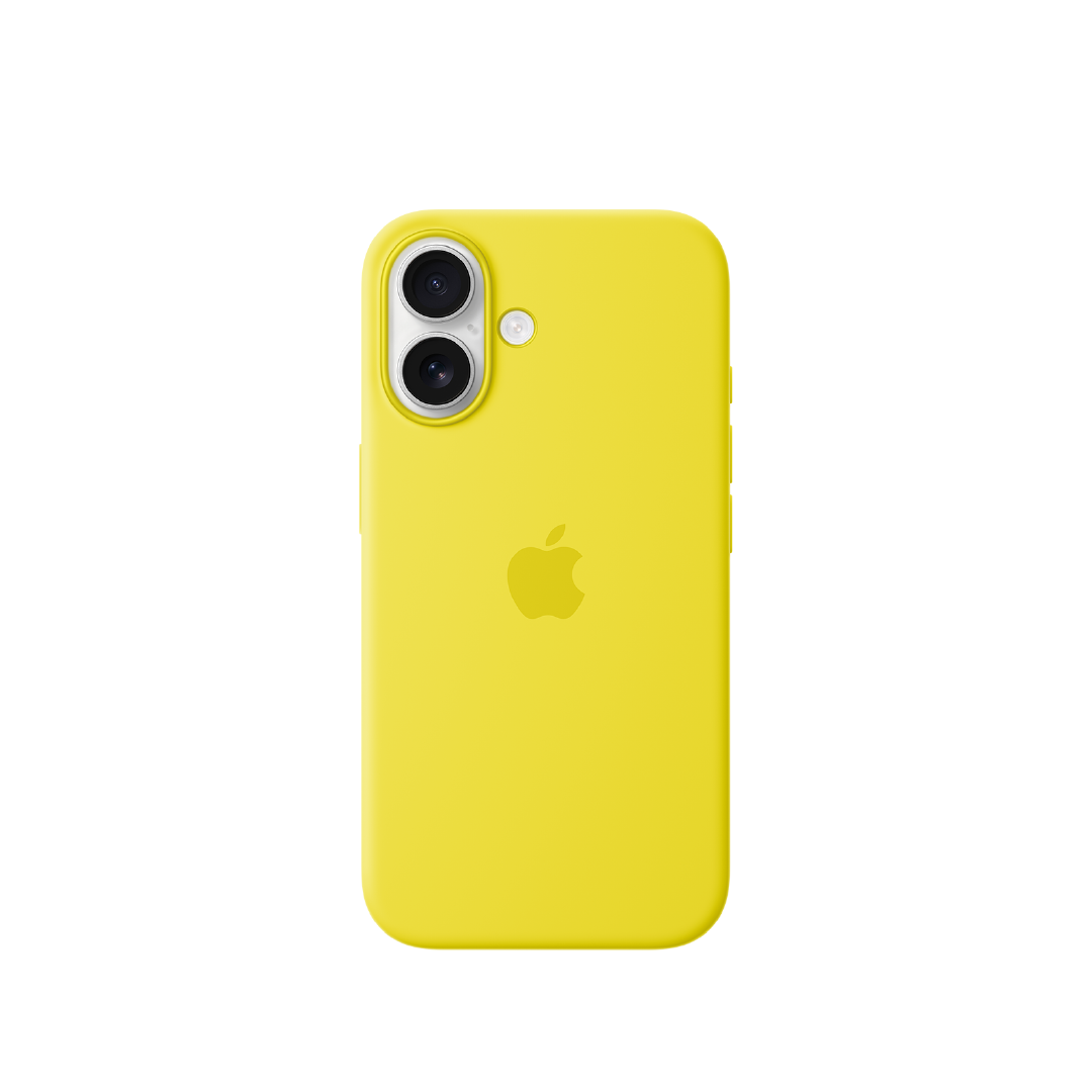 Funda de silicona con MagSafe de Apple para el iPhone 16 - Amarillo carambola
