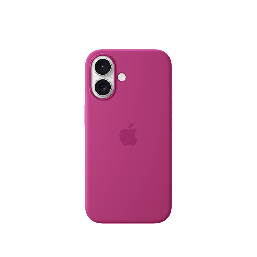 Funda de silicona con MagSafe de Apple para el iPhone 16 - Fucsia
