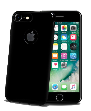 Funda iPhone 7 Plus Celly GelSkin - Negro