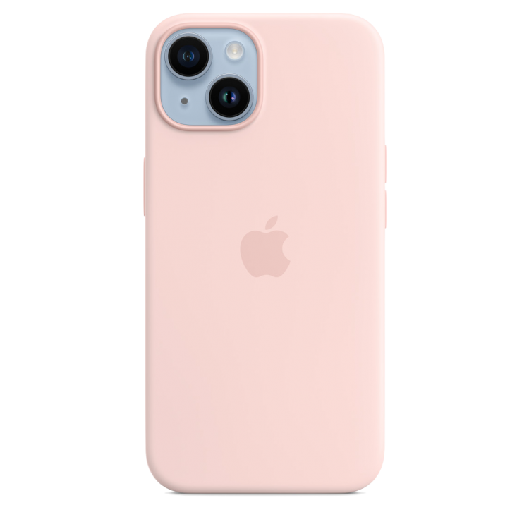 Funda Silicone Case para el iPhone 14 - Rosa Caliza