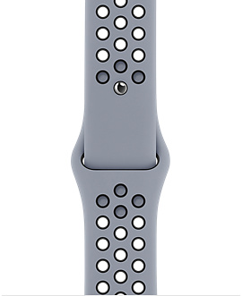 Correa Apple Watch 44mm Nike Deportiva - Bruma Odsidiana / Negro