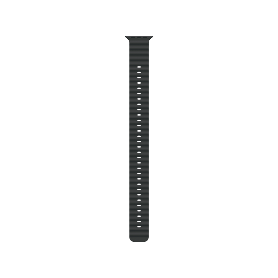 Extensión para correa Ocean negra (49 mm) - Titanio negro