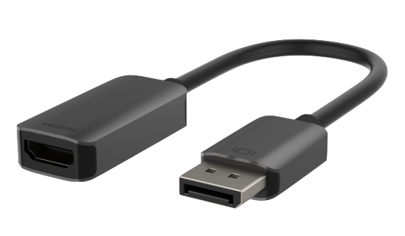 Adaptador de DisplayPort a HDMI 4K HDR de Belkin - Negro