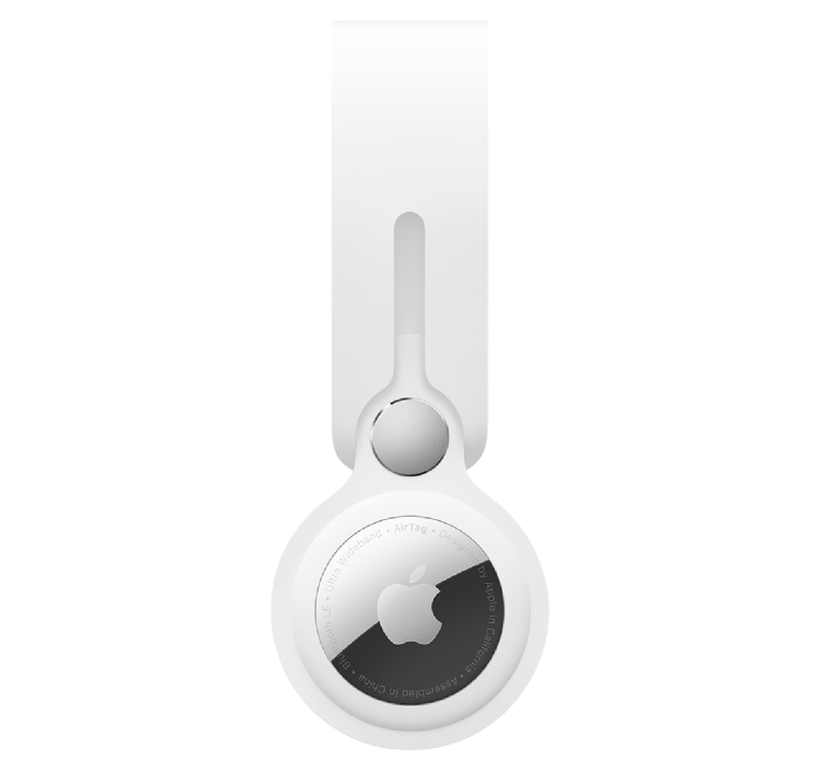 Correa Loop para el AirTag de Apple - Blanco