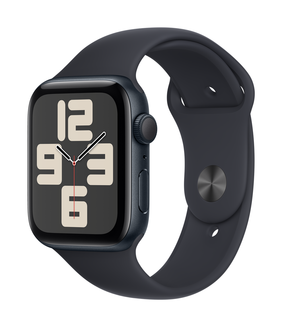 Apple Watch SE GPS 44mm Aluminio Medianoche - Correa Sport Medianoche (M/L, muñecas de 150 a 200mm)