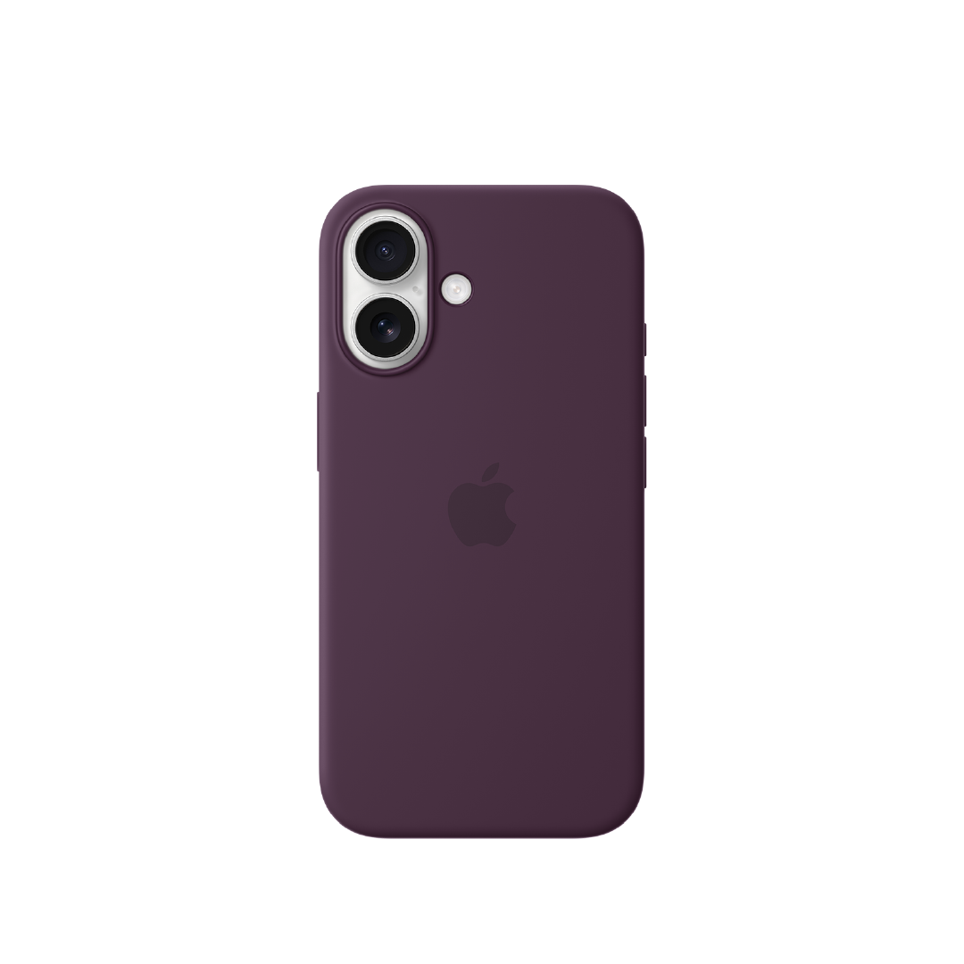 Funda de silicona con MagSafe de Apple para el iPhone 16 - Ciruela