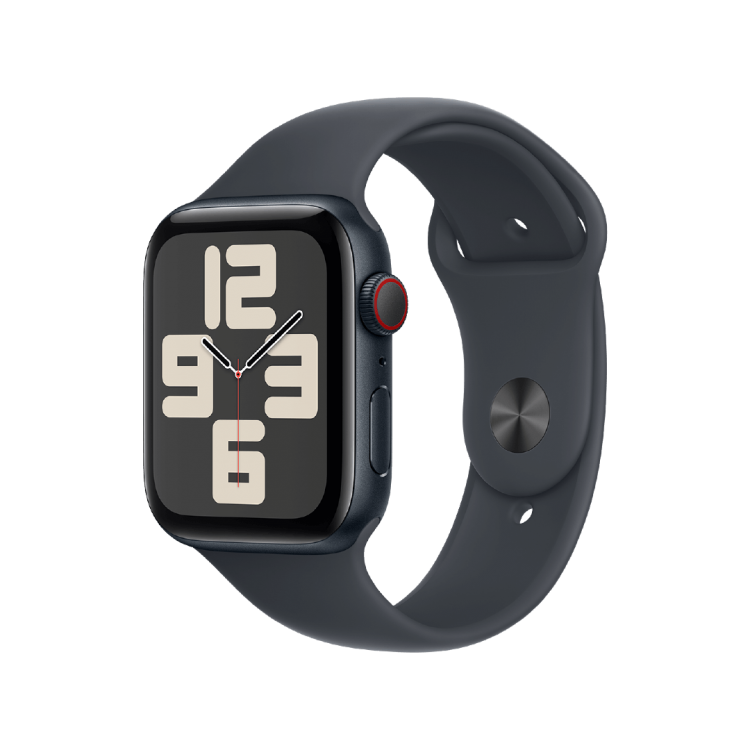 Apple Watch SE GPS + Celular 44mm Aluminio Medianoche - Correa Deportiva Medianoche (S/M, muñecas de 130 a 180mm)