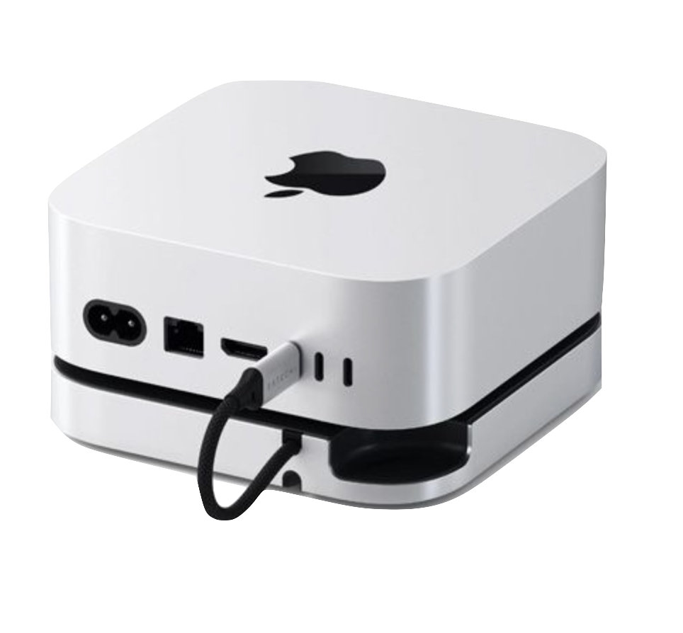 Soporte y adaptador multipuerto con ranura SSD de Satechi para Mac mini M4
