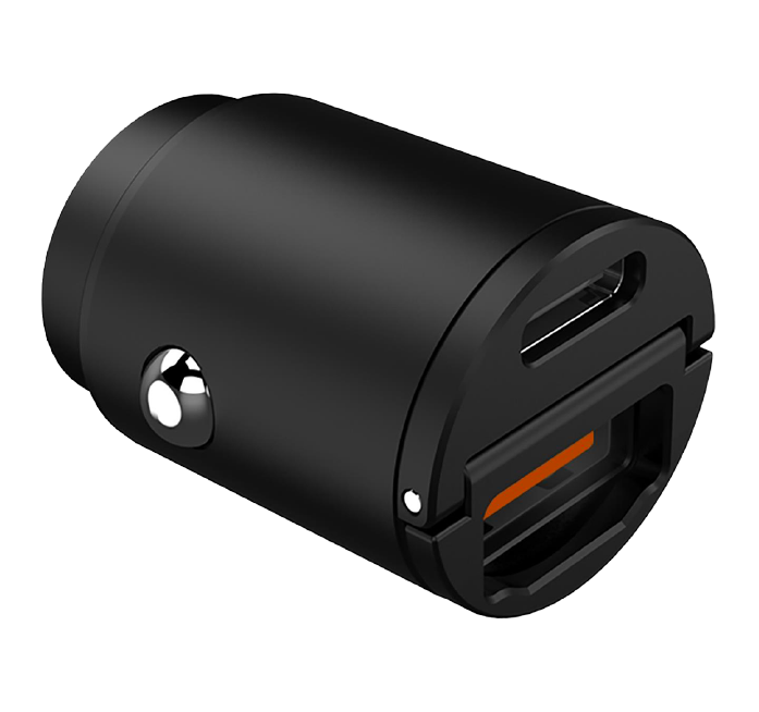 Cargador dual de 30 W con USB-C y USB-A de Celly para el coche