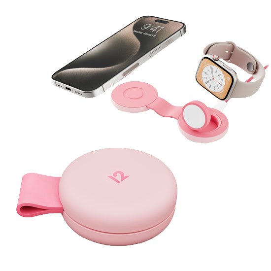 Cargador ButterFly SE 2 en 1 con MagSafe de Twelve South - Rosa