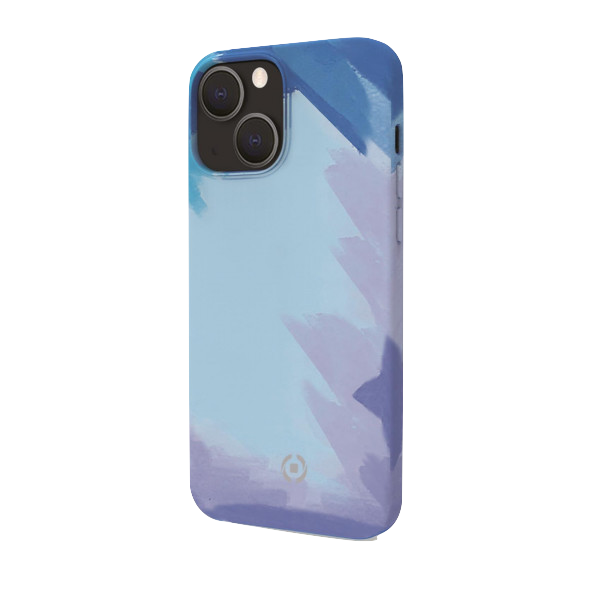 Funda iPhone 13 Celly Watercolor - Azul