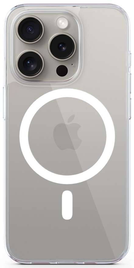 Funda iPhone 15 Pro Max Epico Mag + Hero Case - Transparente