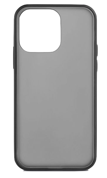 Funda aiino Foggy Negro semi-transparente iPhone 13 Pro