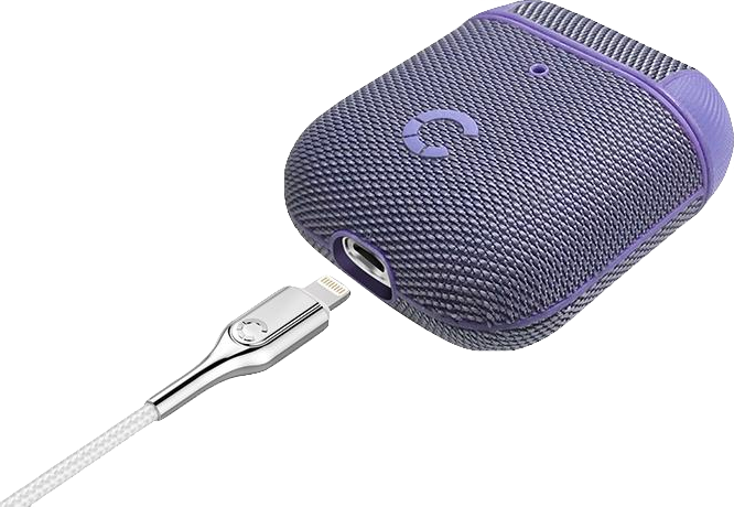 Carcasa AirPods CYGNETT Coque TEKVIEW 1st/2nd Gen Violeta