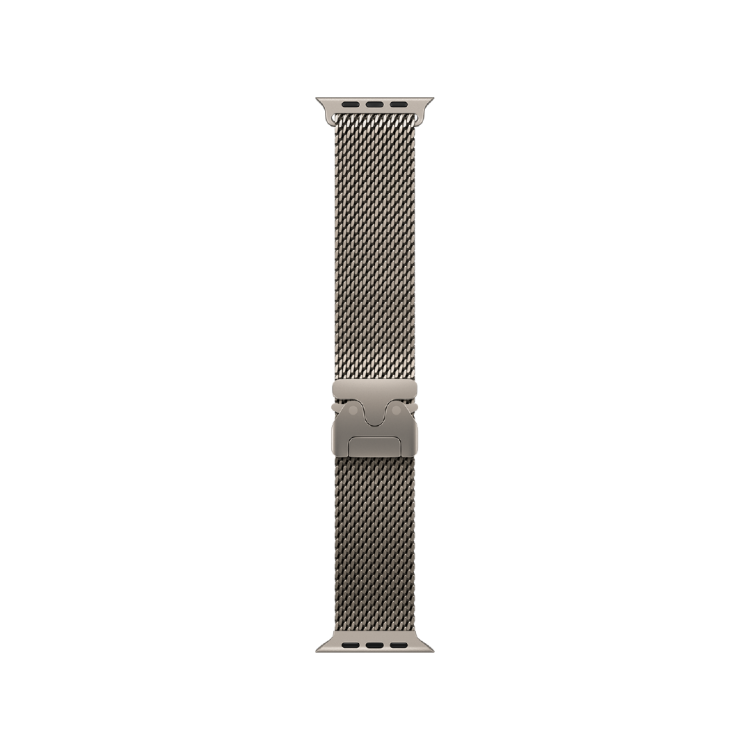 Pulsera Milanese Loop en titanio natural (49 mm) - Talla S