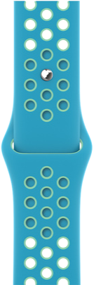 Correa Apple Watch 40mm Deportiva Nike - Azul Piscina / Verde Gema