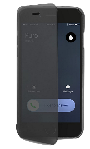 Funda iPhone 6 Plus Puro Booklet Sense Negro