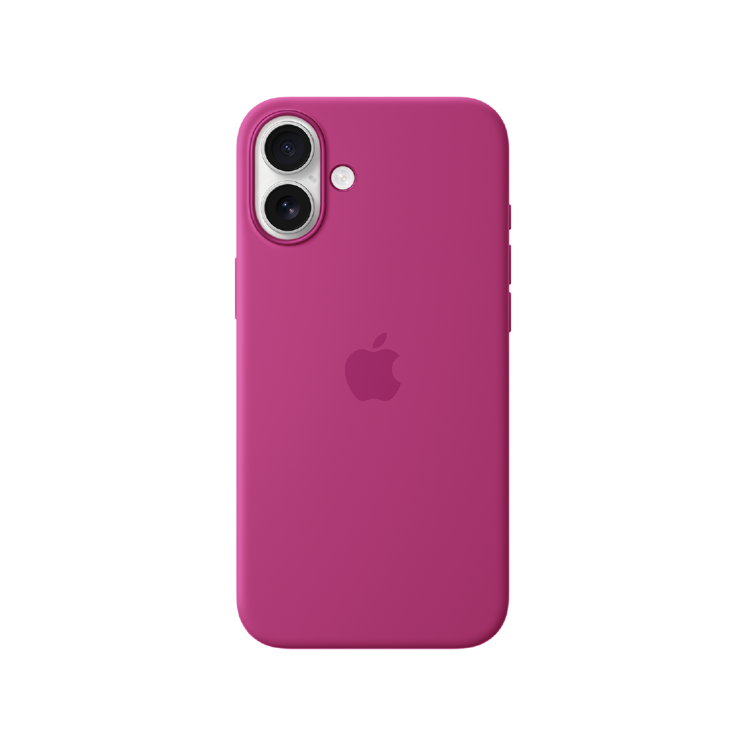Funda de silicona con MagSafe de Apple para el iPhone 16 Plus - Fucsia