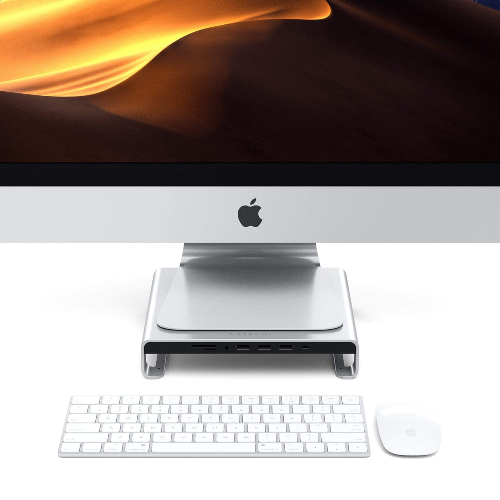 Peana + Hub USB-C Monitor / iMac (1x HDMI / Audio jack 3,5mm / 3x USB-A / 1x USB-C) Satechi