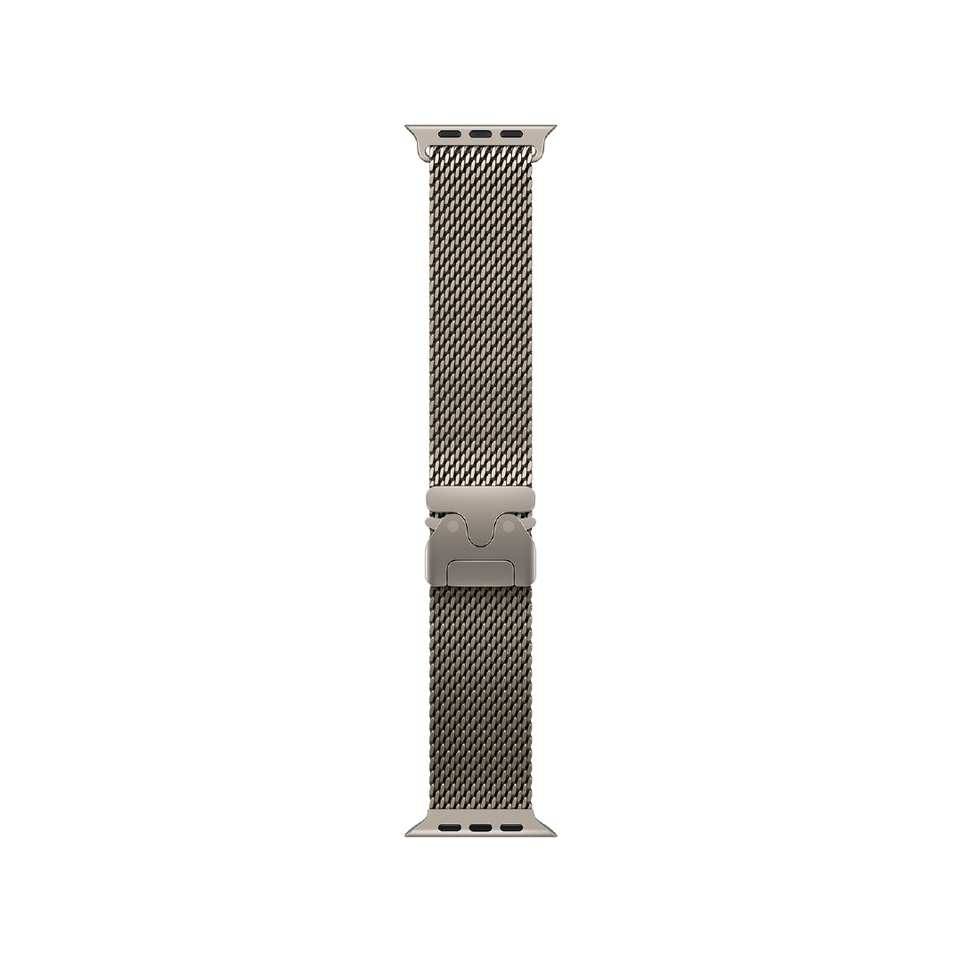 Pulsera Milanese Loop en titanio natural (49 mm) - Talla L