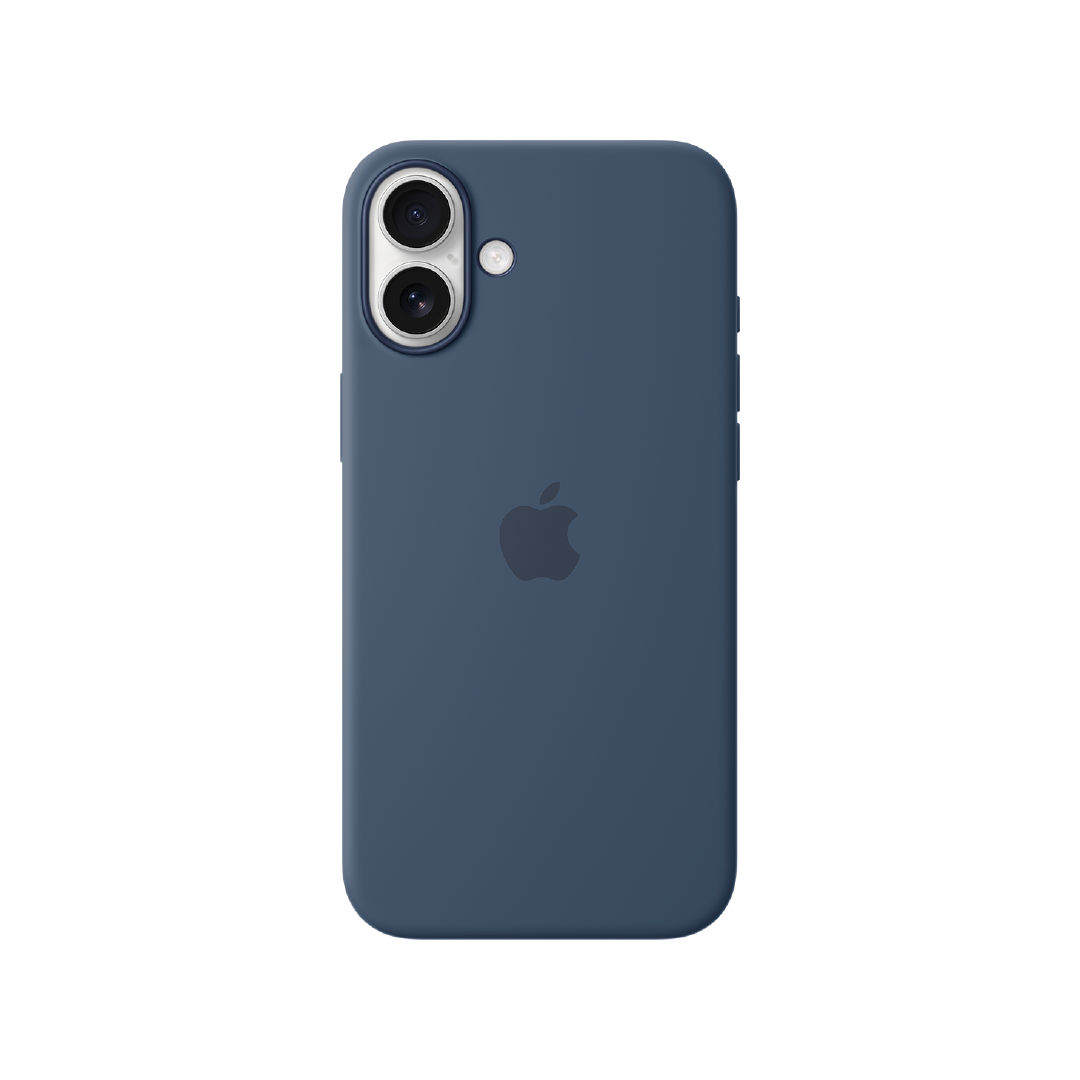 Funda de silicona con MagSafe de Apple para el iPhone 16 Plus - Azul denim