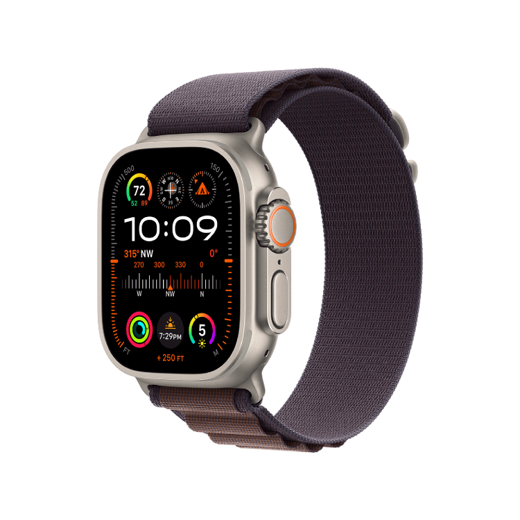 Apple Watch Ultra 2 GPS + Celular 49mm Caja Titanio Natural - Correa Loop Alpine Indigo (Pequeña, muñeca de 130 a 160mm)