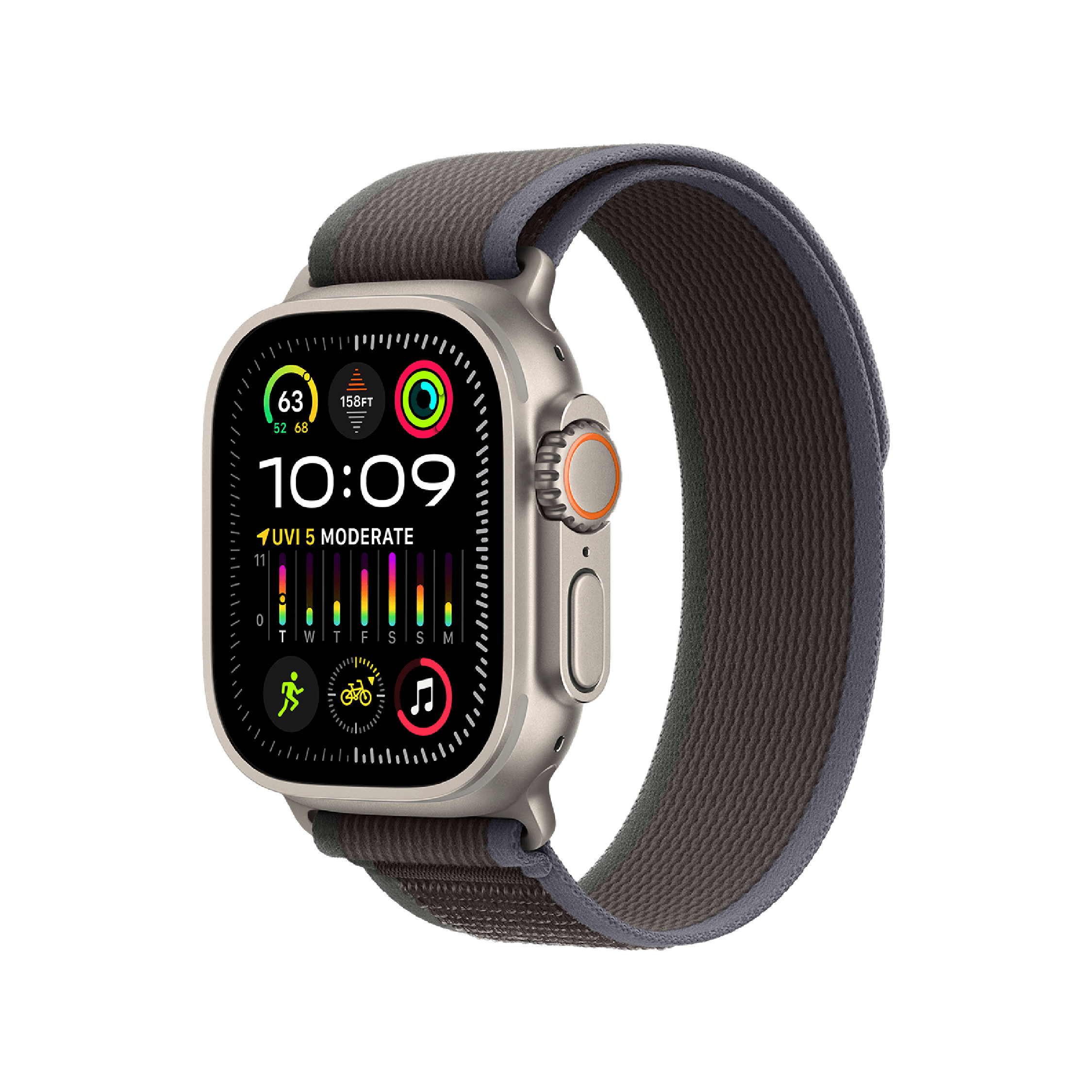 Apple Watch Ultra 2 GPS + Celular 49mm Caja Titanio Natural - Correa Loop Trail Azul / Negro (S/M, muñecas de 130 a 180mm)