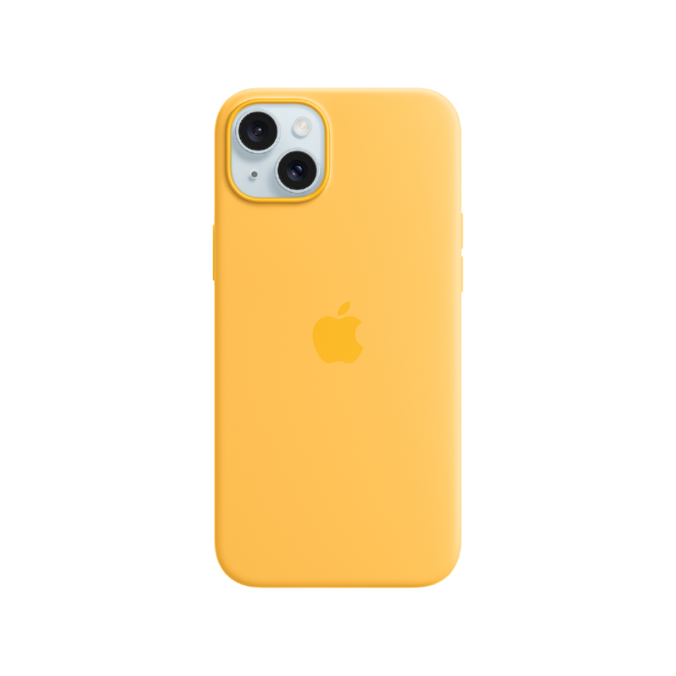 Funda iPhone 15 Plus Apple Silicone Case - Amarillo Solar
