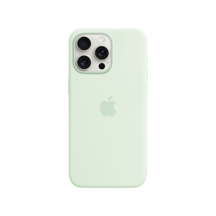 Funda iPhone 15 Pro Max Apple Silicone Case - Menta Suave