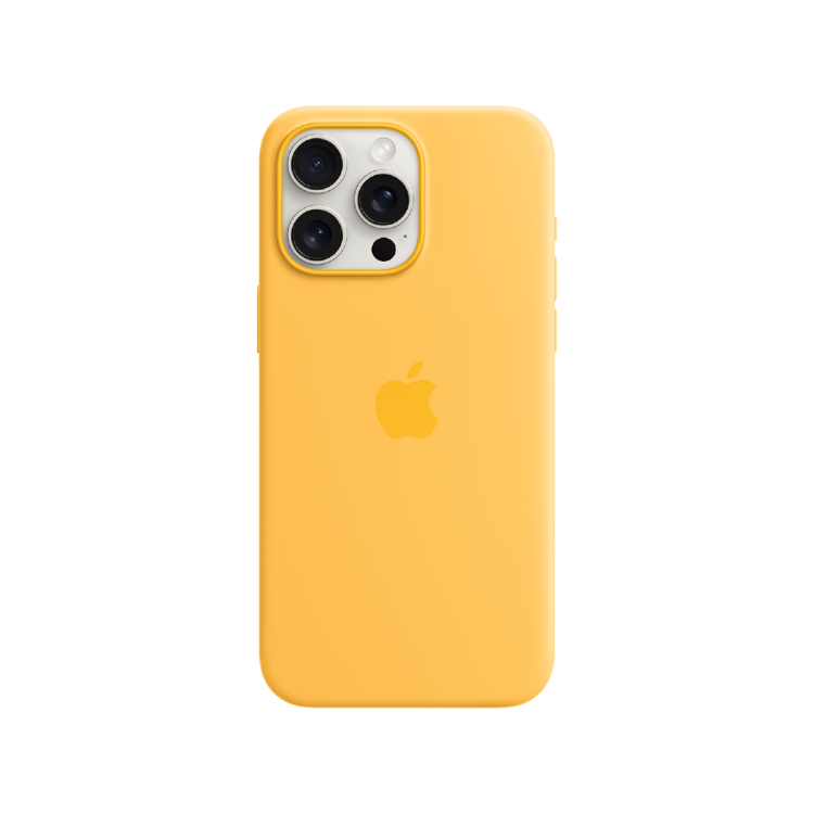 Funda iPhone 15 Pro Max Apple Silicone Case - Amarillo Solar