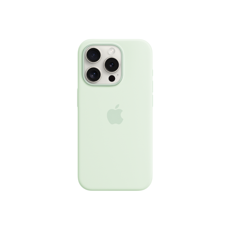 Funda iPhone 15 Pro Apple Silicone Case - Menta Suave