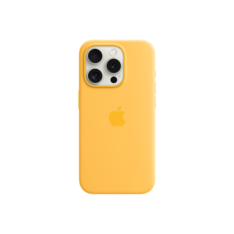 Funda iPhone 15 Pro Apple Silicone Case - Amarillo Solar