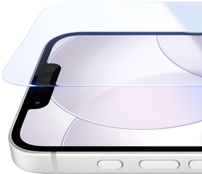 iPhone 17e, parte delantera con Ceramic Shield 2, parte lateral, color blanco, botones: Acción y volumen