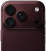 iPhone 18 Pro en burdeos, muestra la cámara principal de 48 Mpx con apertura variable