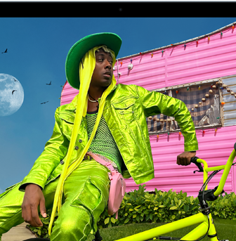 Un MacBook Air que muestra la pantalla Liquid Retina