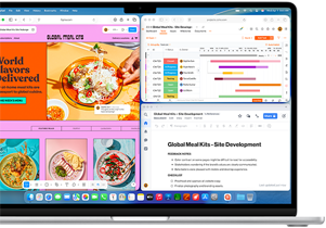 Un MacBook Air con varias apps abiertas