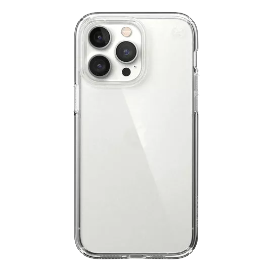 Funda iPhone 14 Pro Max Speck Presidio Perfect Clear Glitter - Transparente  - Banana Computer, tus tiendas Apple Premium Reseller de Canarias