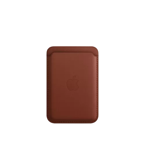 Cartera de piel con MagSafe para el iPhone APPLE Marrón caramelo