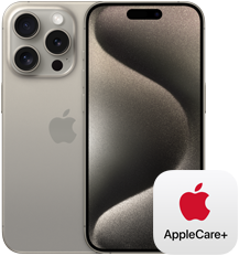 Un iPhone 15 Pro con AppleCare+
