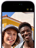 iPhone 17, parte delantera, prestación Encuadre Centrado para fotos en uso
